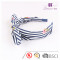 Factory Customize Newest Design Pink Stripe Print Ear Knot Bow Hair Band for Women