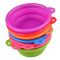 Food grade silicone collapsible bowl for pet