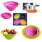 Silicone collapsible fruit basket