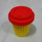 Food Grade Drinking Heat Resistance Silicone Folding Cup With Lid