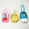 Fashion silicone Hand sanitizer holder with diamond Can be hung