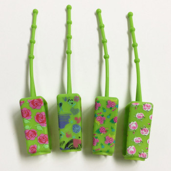Silicone hand sanitizer holder with full printing pocketable Can be hung