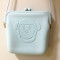 Fashionable cheap waterproof tote silicone bag Inclined shoulder bag for lady