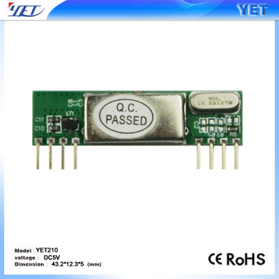 High Sensitivity 868MHz RF Receiver Module Ture China Manufactory YET210