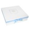 Rectangular gift box White paper cardboard gift pcakaging box with ribbon design