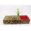 Hot sell luxury drawer gift box leopard print paper cardboard sliding drawer packaging box made in EECA China