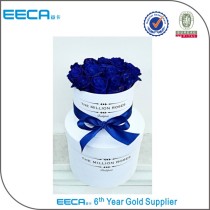 Custom Round Cylinder Flower Cardboard Hat Box Flower Printing Box In EECA
