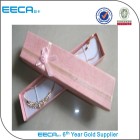 Sweet necklace rectangle gift box pink satin/antique jewelry boxes for sale in China