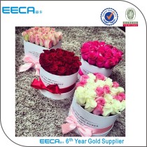 Selling like hotcakes white square flower/rose packing box/round gift box/Cylindrical flower box made in China