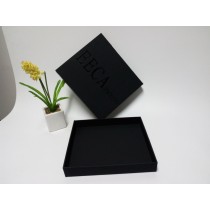Square black gift box/soft special paper made box /handmade gift box/packaging boxes for suit in EECA China