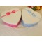 2017 empty heart shaped gift box bow box chocolate gift packaging cardboard box with bow tie wholesale