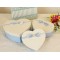 2017 empty heart shaped gift box bow box chocolate gift packaging cardboard box with bow tie wholesale