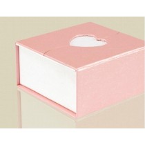 2017 Rectangular gift box unique design pink customized wedding gift packaging box with heart shape
