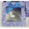 2017 square gift box new bow with PVC window fancy transparent gift packaging box design