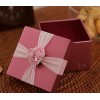 2017 Hot Style Beautifully Square Gift Box Pink Chocolate Packaging Cardboard Box Perfume Paper Boxes Wedding box With Ribbon In China