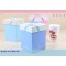 2017 Square gift box handmade custom tea cup packaging storage box /wine glass gift box made in dongguan