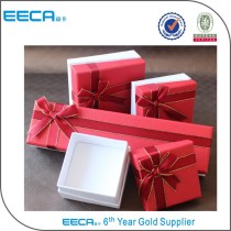 2017 paper jewelry box/cheap jewelry box for ring/necklace/custom logo pendant gift packaging box in china supplier