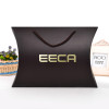 2018 Custom handmade pillow packaging box/paper pillow box/black paper pillow gift box with ribbon for hair made in EECA China