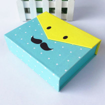 2017 Hot sale creative paper packaging box/Foldable gift box/Cartoon beard folding box made in Dongguan