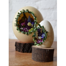 Eggshell DIY original bonsai sugar Easter eggs.