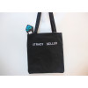 Pure black bag / black canvas bag / linen bag/tote bag/cotton tote bag in EECA