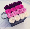 Luxury custom printing design cardboard marble square box flower boxes in EECA