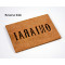 Custom embossed leather patches for jeans leather patch tag label in EECA
