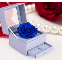 Drawer gift box/flower box/box with display window/ PVC box for flower jewelry supplier in EECA