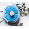Custom new style luxury octagonal wedding ring velvet flannelette packaging in EECA