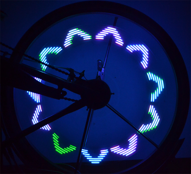 bike wheel light programmable
