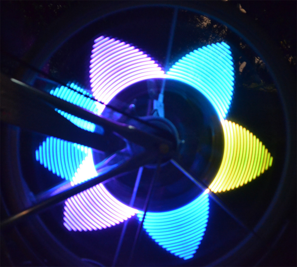 bicycle wheel light display