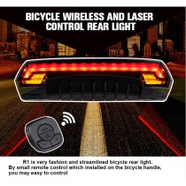 brilliant Bicycle Rear Light Bike Tail Light Wireless Sensors LED Turn Signal Light