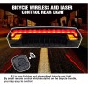 New design wireless control USB rechargeable bicycle LED rear laser light