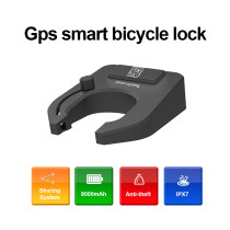 Custom ofo mobike gps tracker bike sharing system GPRS bike horseshoe locks with APP