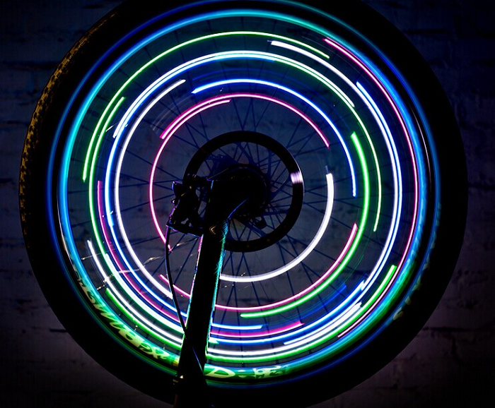 hot bicycle wheel light