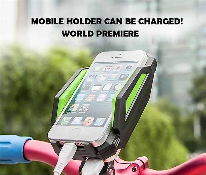 rechargeable bicycle phone holder