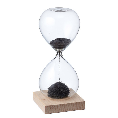 30 seconds hourglass magnetic sand timer with metal base