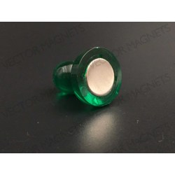 cone magnets, big green acrylic housing