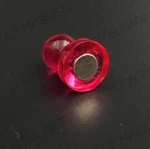 cone magnets, big pink acrylic housing