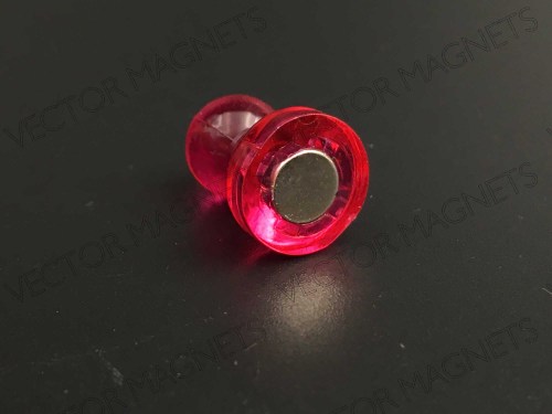 cone magnets, big pink acrylic housing