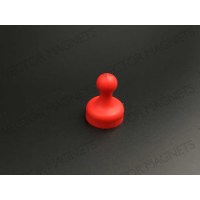 cone magnets, red plastic housing