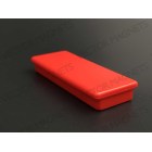 Memo Magnet NdFeB Rectangular Red with plastic housing