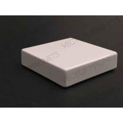 Memo Magnet Ferrite Square White with plastic housing