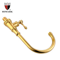 HIMARK deck mounted gold color kitchen taps