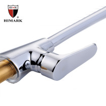 Single handle solid brass kitchen sink tap