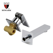 HIMARK OEM 2 hole wall mounted single lever basin mixer