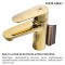 Luxury bathroom gold mono wash basin mixer taps for OEM