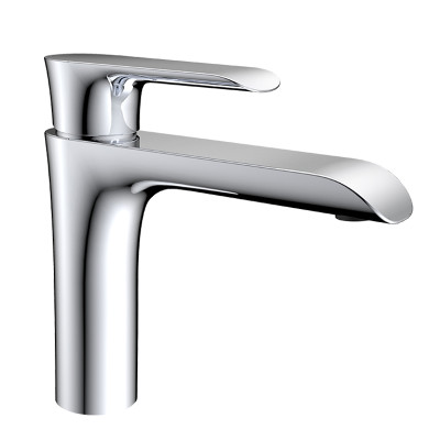 OEM modern brass single handle monoblock bathroom faucets