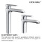 OEM modern brass single handle monoblock bathroom faucets