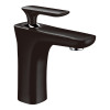 Square design chrome single lever basin mixer tap